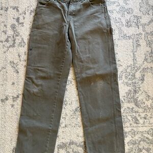 Men’s Dickies Dark Olive Cargo Workwear Pants 30x32
